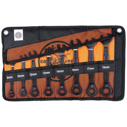 Main product image of 8 Piece 90-Tooth Ratcheting Box Wrench Set, Metric