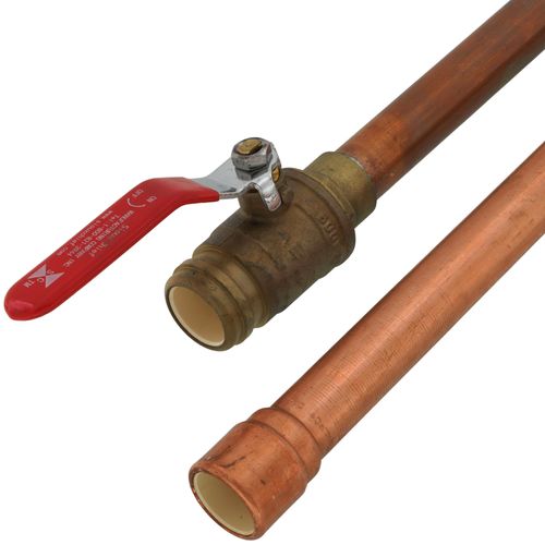 Main product image of 3/4" FIP Swivel x 3/4" CPVC 18" Copper Water Heater Connector Kit (Lead Free)