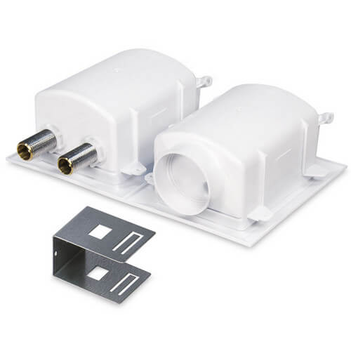Main product image of Ox Box Washing Machine Outlet Box w/ Mini-Rester Water Hammer Arresters Standard Pack - 1/2" Female Sweat