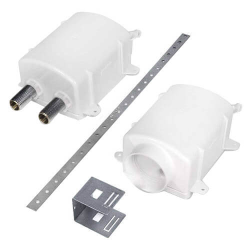OxBox Washing Machine Outlet Box w/ Mini-Rester Water Hammer Arresters Rough-In Pack - 1/2" Female Sweat