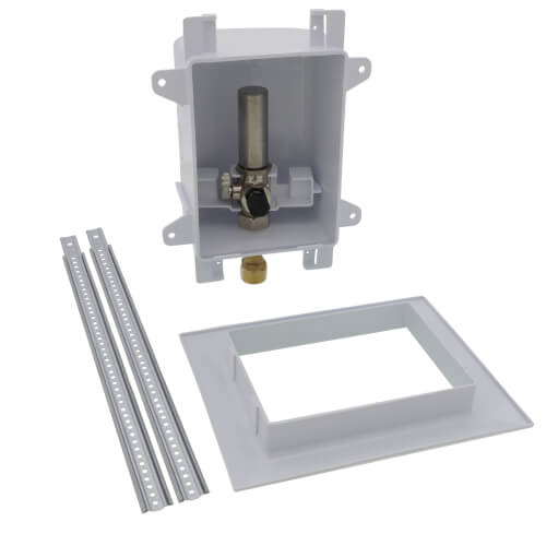 OxBox Ice Maker Outlet Box w/ Water Hammer Arrestor Rough-In Pack - 1/2" CPVC Male (Lead Free)