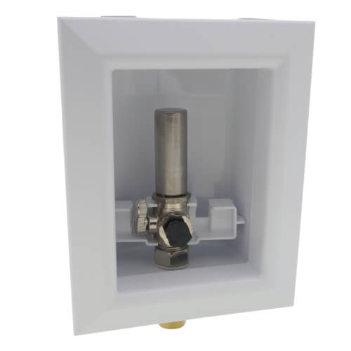 Main product image of OxBox Ice Maker Outlet Box w/ Water Hammer Arrestor - 1/2" Female Sweat (Lead Free)