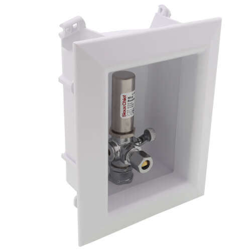 OxBox Toilet/Dishwasher Outlet Box w/ Mini-Rester Water Hammer Arrester, 1/2" Male CPVC (Lead Free)