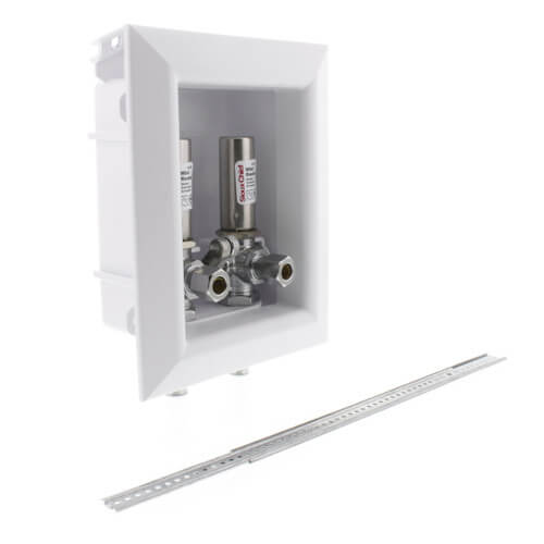 Main product image of OxBox Lavatory Outlet Box w/ Mini-Rester Water Hammer Arrester - 1/2" F1960 Expansion PEX (Lead Free)