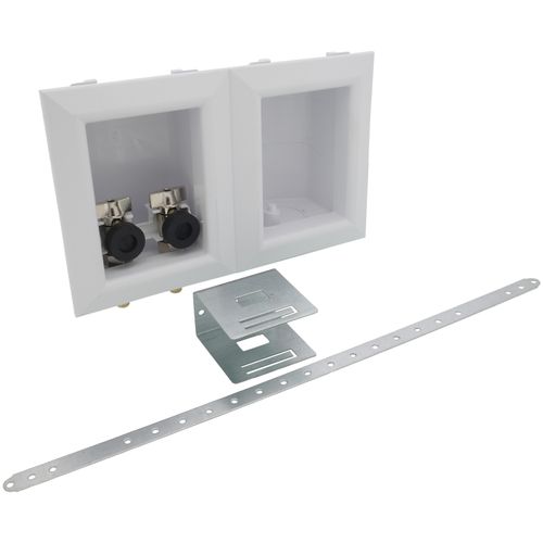 Main product image of OxBox Washing Machine Outlet Box Standard Pack - 1/2" PEX Crimp Connection (Lead Free)