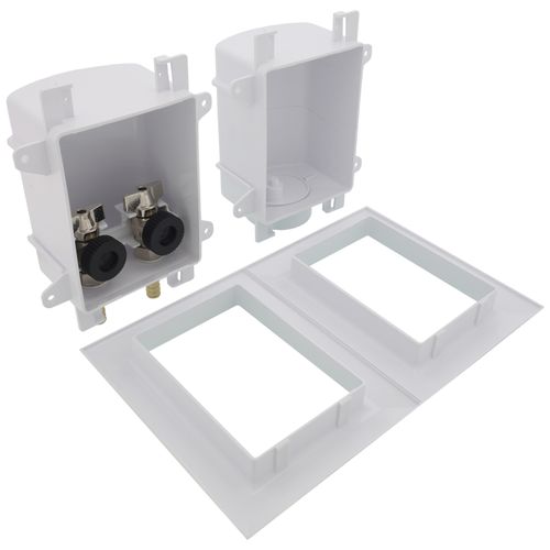 Main product image of OxBox Washing Machine Outlet Box Standard Pack - 1/2" PEX Crimp Connection (Lead Free)