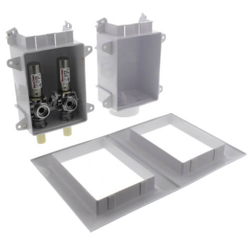 Main product image of OxBox Washing Machine Outlet Box w/ Mini-Rester Water Hammer Arresters Standard Pack - 1/2" CPVC Male (Lead Free)
