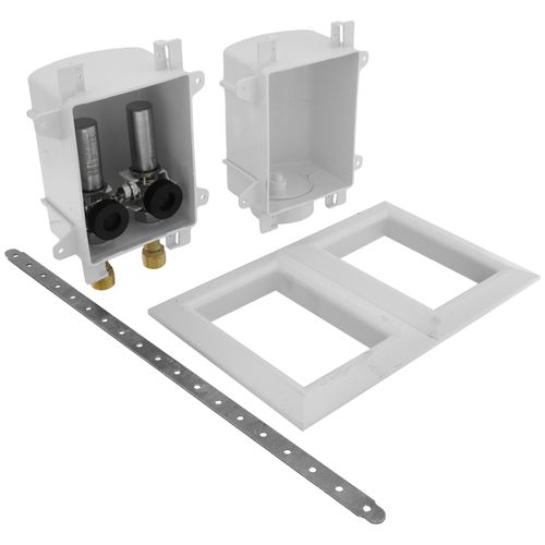 Main product image of OxBox Washing Machine Outlet Box w/ Mini-Rester Water Hammer Arrester Std. Pk, 1/2" Sweat, 1/2" MIP (Lead Free)