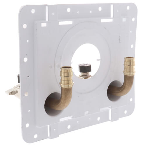 Main product image of 1/2" F1960 PEX Inlet x 3/8" OD Compression OmniPanel Dual Valve Access Panel w/ Water Hammer Arresters