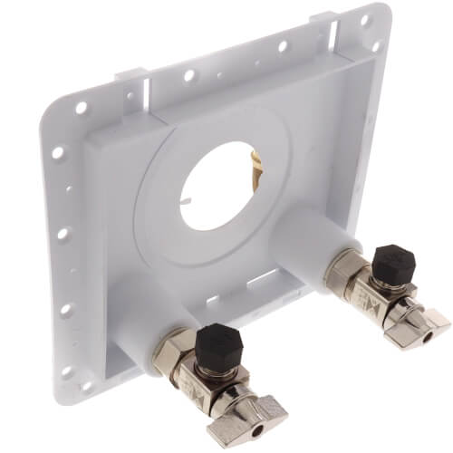 Main product image of 1/2" F1960 PEX Inlet x 3/8" OD Compression OmniPanel Dual Valve Access Panel w/ Water Hammer Arresters