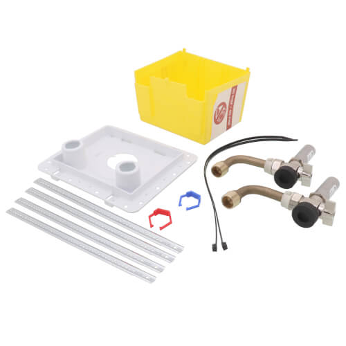 1/2" MIP/Female Sweat Inlet x 3/4" Male Hose Thread OmniPanel Dual Valve Access Panel w/ Water Hammer Arresters