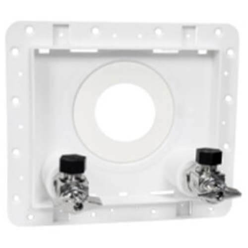 Main product image of 1/2" F1807 PEX Inlet x 3/4" Male Hose Thread OmniPanel Dual Valve Access Panel w/ Water Hammer Arresters
