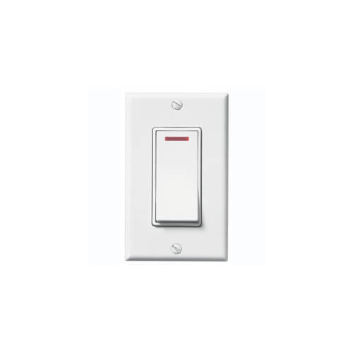 Broan Rocker Switch 69WL - Broan 69WL - Single-Function Lighted Rocker Switch (White)