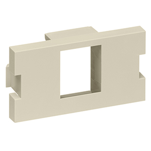 Main product image of 1-port MOS Quickport, Adapter, 1 Unit High (Ivory)