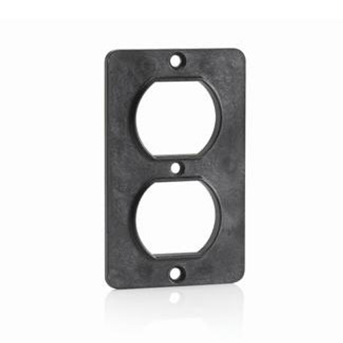 Main product image of Coverplate, Standard, Single-Gang, Thermoplastic, Duplex Receptacle (Black)