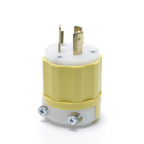 Main product image of Locking Plug, 20A, 250V Industrial Grade (Yellow & White)