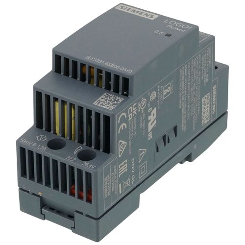 Main product image of LOGO!POWER Stabilized Power Supply (Input: 100/240 VAC, Output: 24VDC/1.3A)