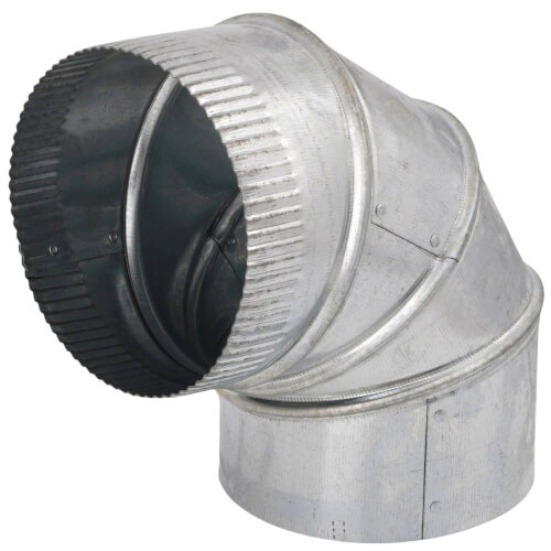 6" 24 Ga Galvanized Elbow