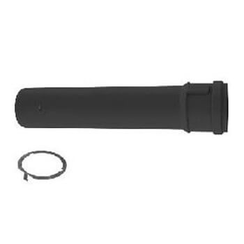 Main product image of 6" x 36" PolyPro Black UV Resistant Single Wall Straight Pipe w/ LB2