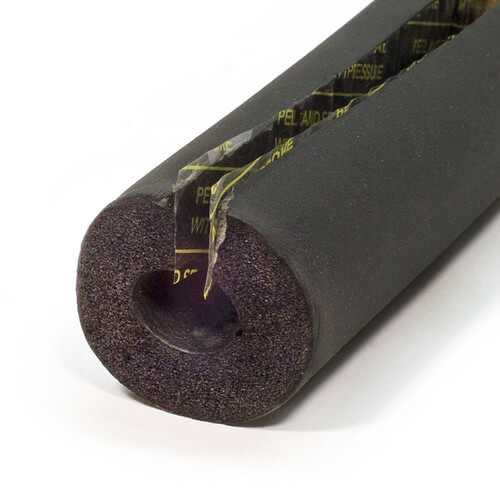 Main product image of 5/8" Pipe (O.D.) x 1/2" Wall Insul-Lock Pipe Insulation, 6'