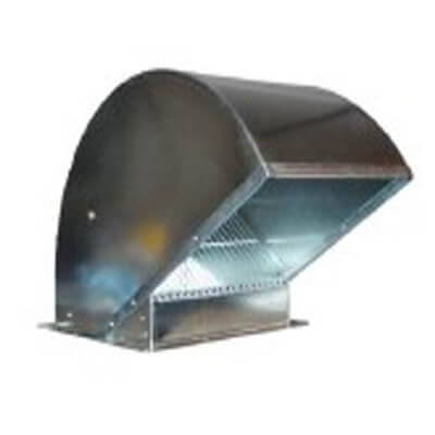6" Square Duct Gooseneck