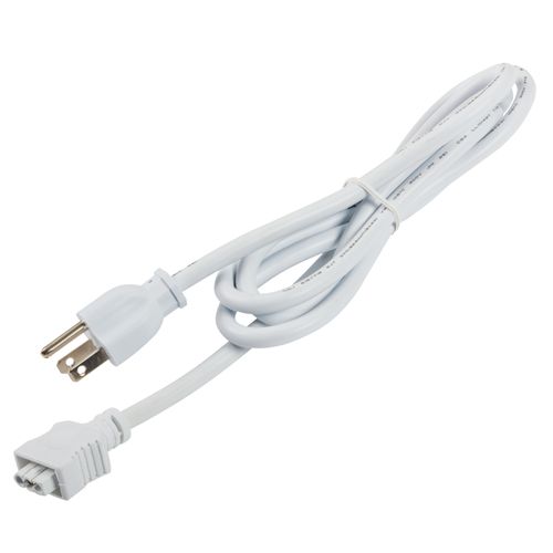 Main product image of 4U/6U Under Cabinet 3-Prong Cord (White)