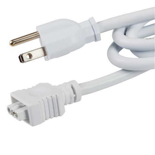 Main product image of 4U/6U Under Cabinet 3-Prong Cord (White)