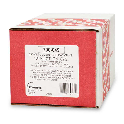 Main product image of 1/2" Natural Gas Valve w/ pilot plug (300,000 BTU)