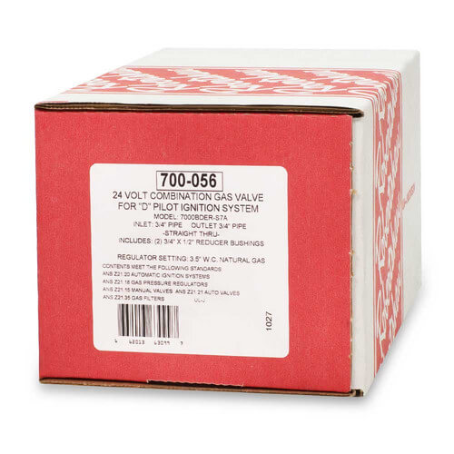 Main product image of 3/4" x 3/4" Slow Opening Natural Gas Valve (350,000 BTU)
