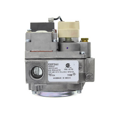 Robert Shaw 700-504 Millivolt Gas Valve Combo - 1/2" X 3/4" For Wall Thermostat Systems