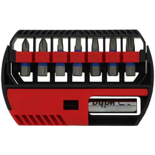 Main product image of 8-Piece TerminatorBlue Impact Bit Set w/ Magnetic Bit Holder - 1" Bits