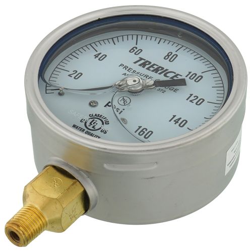 Main product image of 700LFB, 4" Pressure Gauge with Lower Mount (0-160 PSI)