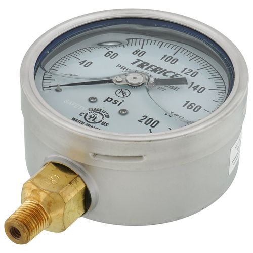 Main product image of 700LFB, 4" Pressure Gauge with Lower Mount (0-200 PSI)