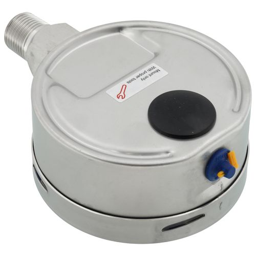 Main product image of 700LFSS, 4" Pressure Gauge with Lower Mount, 1/2 NPT (0-100 PSI)