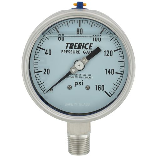 Main product image of 700LFSS, 4" Pressure Gauge with Lower Mount, 1/2 NPT (0-160 PSI)