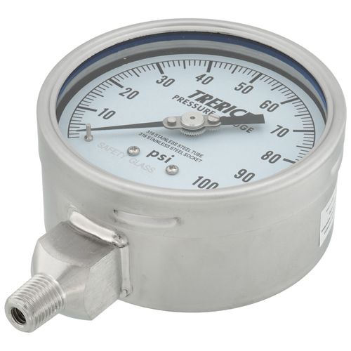 Main product image of 700SS, 4" Pressure Gauge with Lower Mount (0-100 PSI)
