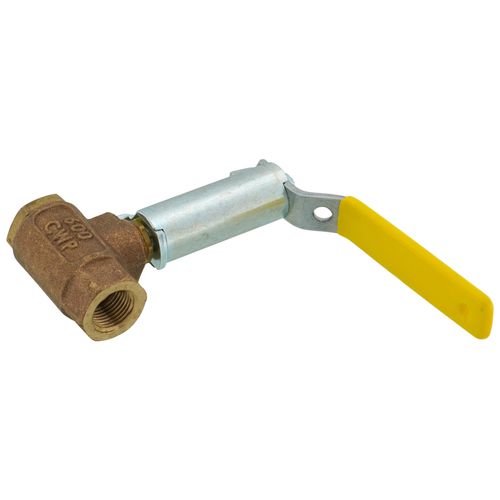 Main product image of 3/8" FNPT 2-Piece Ball Valve w/ Stainless Steel Ball & 2-1/4" Stem