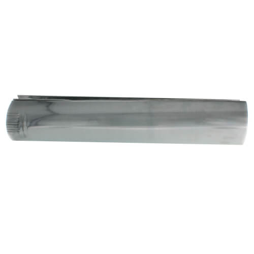 4" x 24" Galvanized Snap-Lock Pipe - 30 Gauge