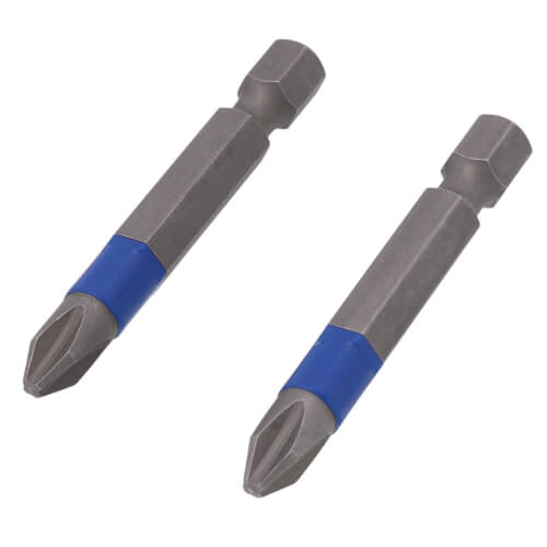 2" Phillips #2 TerminatorBlue Impact Bit (2 Pack)