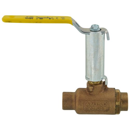 Main product image of 1/2" Solder 2-Piece Ball Valve w/ Stainless Steel Ball & 2-1/4" Stem