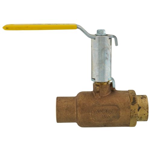 Main product image of 1" Solder 2-Piece Ball Valve w/ Stainless Steel Ball & 2-1/4" Stem