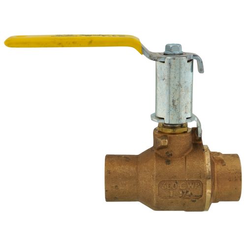 Main product image of 1-1/4" Solder 2-Piece Ball Valve w/ Stainless Steel Ball & 2-1/4" Stem