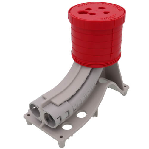 1/2" Double Tube-In Slab Support, Ext, Screw Cap