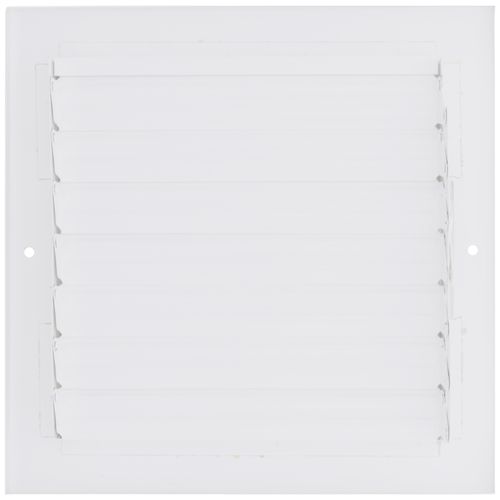 Main product image of 8" x 8" (Wall Opening Size) Four-Way White Sidewall/Ceiling Register w/ Multi-Louver Damper (304M Series)