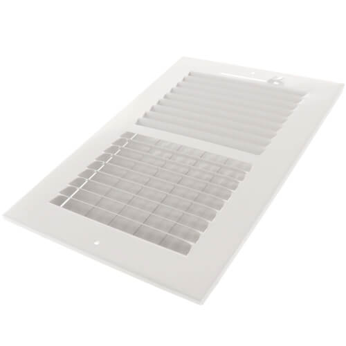 Main product image of 10" x 6" (Wall Opening Size) White Two-Way Steel Sidewall/Ceiling Register (682M Series)