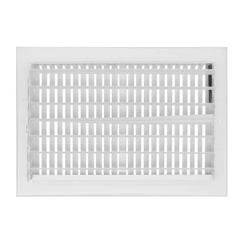 Main product image of 12" x 8" (Wall Opening Size) White Two-Way Steel Sidewall/Ceiling Register (682M Series)