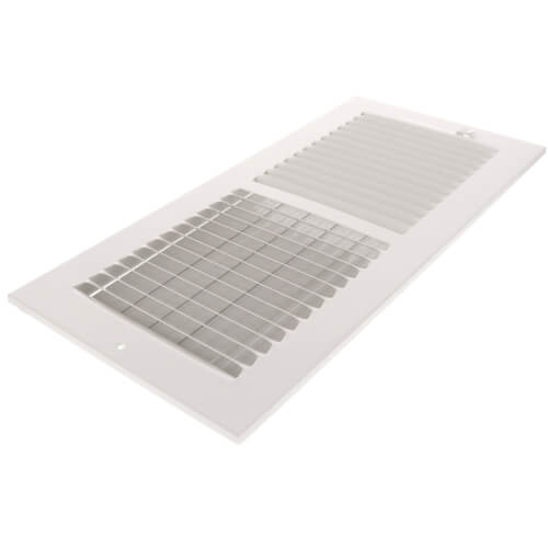 Main product image of 14" x 6" (Wall Opening Size) White Two-Way Steel Sidewall/Ceiling Register (682M Series)