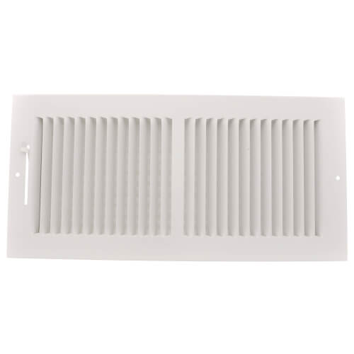 Main product image of 14" x 6" (Wall Opening Size) White Two-Way Steel Sidewall/Ceiling Register (682M Series)