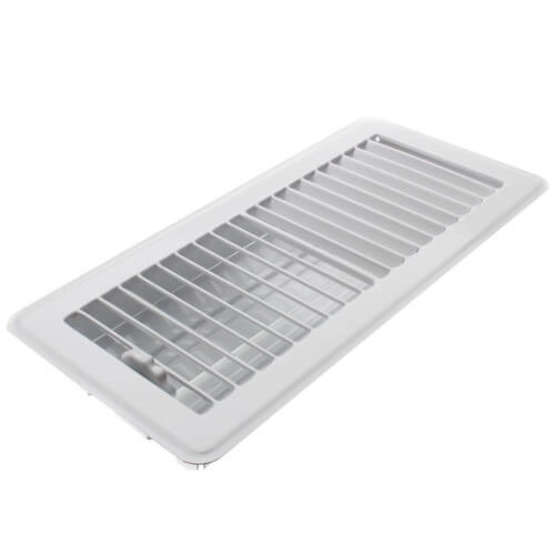 Main product image of 4" x 10" (Wall Opening Size) White Floor Register (421M Series)