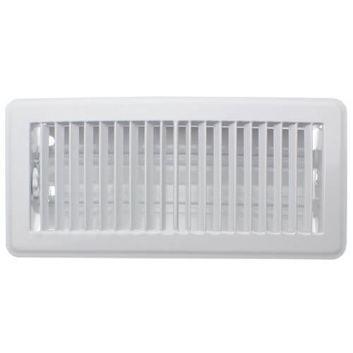 Main product image of 4" x 10" (Wall Opening Size) White Floor Register (421M Series)